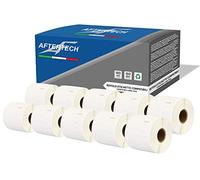 Aftertech 10x 11351 54x11mm Labels Rolls Butterfly Adhesive Compatible (1500 Labels/roll = 15000 Total) for Dymo LabelWriter Seiko SLP Label Machines Printers 10x11351