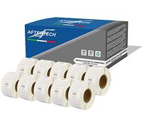 Aftertech 10x 11353 12x24mm Compatible Adhesive Labels Rolls (1000 Labels/roll = 10000 Total) for Dymo LabelWriter Seiko SLP LabelWriters Printers S0722530 10x11353