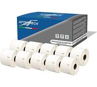Aftertech 10x 11354 57 x 32 mm Compatible Adhesive Labels Rolls (1000 Labels/Roll = 10000 Total) for Dymo LabelWriter Seiko SLP Printer Labeling Machines S0722540 10x11354