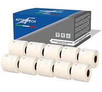 Aftertech 10x 99015 54 x 70 mm Compatible Adhesive Labels Rolls (320 Labels/Roll = 3200 Total) for Dymo LabelWriter Seiko SLP Printer Labeling Machines S0722440 10x99015