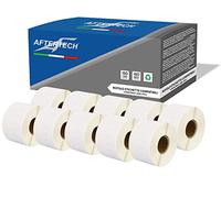 Aftertech 10x 99018 38 x 190 mm Compatible Adhesive Labels Rolls (110 Labels/Roll = 1100 Total) for Dymo LabelWriter Seiko SLP Printer Labeling Machines S0722470 10x99018