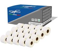 Aftertech 20x 99018 38x190mm Compatible Adhesive Label Rolls (110 Labels/roll = 2200 Total) for Dymo LabelWriter Seiko SLP labelmakers Printers S0722470 20x99018