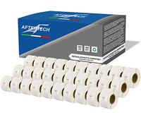 Aftertech 30x 11353 12x24mm Compatible Adhesive Label Rolls (1000 Labels/roll = 30000 Total) for Dymo LabelWriter Seiko SLP labelmakers Printers S0722530 30x11353
