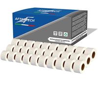 Aftertech 30x 99010 28 x 89 mm Compatible Adhesive Labels Rolls (130 Labels/Roll = 3900 Total) for Dymo LabelWriter Seiko SLP Printer Labeling Machines S0722370 30x99010