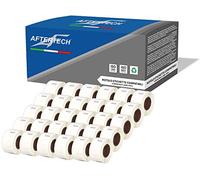 Aftertech 30x 99017 12.5x51mm Compatible Adhesive Label Rolls (220 Labels/roll = 6600 Total) for Dymo LabelWriter Seiko SLP labelmakers Printers S0722460 30x99017