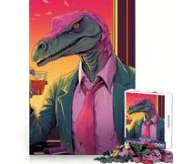 Afterwork Dinosaur Jigsaw Puzzles 1000 Pieces for Adults Think Sharper True Detail Home Play Christmas Surprise (50x75cm)