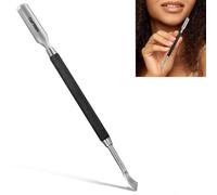 AFTREN Professional Stainless Steel Cuticle Pusher Dual Tool UV Gel Polish Soak Off Remover Double Ended Nail Cleaner Scraper (Black)