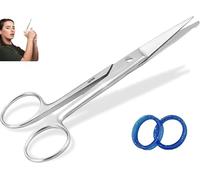 AFTREN Safety First Aid Group Stainless Steel Lister Scissors Angled Dressing Scissors Sharp Bandage Clothing Removal 4.5 Inch Thread Scissors