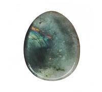 Afucats Natural Moonstone Crystal Water Drop Thumb Care Indoor Decorative Stone 4x4cm Stress Relief Anxiety Gift