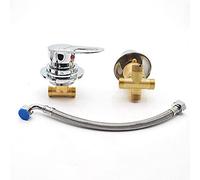 AFUDER 2/3/4/5 Output Diverter Two Piece Shower Room Mixer Faucet Ceramic Valve Cartridge Cold Hot Water Mixer Tap Brass Chromed