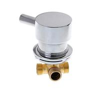 AFUDER Shower Cabin Mixer Hot Cold Water Mixing Valve Mixer Two in One Out Faucet G1/2" for Shower Room Drop Ship