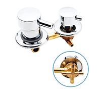AFUDER Wall Mounted Shower Room 2/3/4/5 Ways Water Outlet Brass Shower Tap Screw Or Intubation Copper Shower Cabin Mixing Valve Cold Hot Water Mixer Tap Brass Chromed