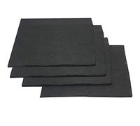 AFuex Carbon Graphite Felt High Temp Welding Protective Blanket for Industrial Laboratory Research,4pcs,100x100x10mm