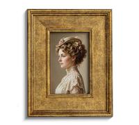Afuly 6x4 Photo Frame Gold Vintage Antique Victorian 4x6 Picture Frames | with HD Glass & Hooks, Wall Hanging Desk Landscape Portrait Display, Wide Border, Family Mum Grandma Birthday Gift Home Decor