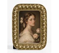 Afuly 6x4 Photo Frame Vintage Gold Ornate Beaded Antique 4x6 Picture Frames | Wall Hang Desk Landscape Portrait Display, HD Glass, Durable Resin, Women Family Mum Grandma Gift For Anniversary Birthday