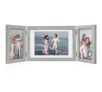 Afuly 6x4 Photo Frames Multiple Pictures 7x5 Wood Grey Picture Frame for Wall Desktop Grandparents Grandchildren Family Frames Gifts for Birthday Wedding Women Grandma Friends