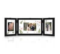 Afuly 7x5 & 6x4 Triple Photo Frame Floating Black Multiple Picture Frames