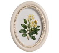 Afuly 7x5 Photo Frame Vintage White Oval Wooden Rustic 5x7 Picture Frames