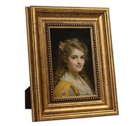Afuly 8x10 Photo Frame Gold Picture Frames Vintage Picture Frame Antique 10x8 Photo Frames With Gold Beads Ornate Standing Desk Frame Wall Frames For Living Room Christmas Gifts For Her Mum Dad