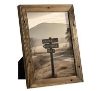 Afuly Picture Frames 5x7 7x5 Photo Frames Wooden Photo Frame Rustic Family Picture Frame Display Posters Prints for Desk Or Wall Hanging Shabby Chic Home Decor Birthday Christmas Gifts for Women Men