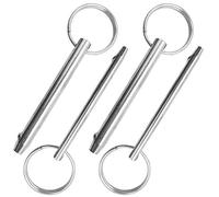 AFUNTA 4 Pcs Quick Release Pin, Diameter 5/16"(8mm) & 1/4"(6.3mm), Total Length 3"(76mm), Full 316 Stainless Steel, Bimini Tops for Boats Accessories