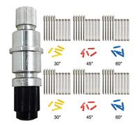 AFUNTA Compatible CB09 CB09U Graphtec Blade Holder Base with 30 pcs (30/45/ 60 Degree) Vinyl Cutter Plotter Cutting Blades Silhouette Cameo