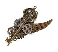 Afurl Steampunk Brooch, Gothic Brooch for Women, Steampunk Badge Pin, Steampunk Gear Brooch Alloy Steampunk Pin, Siehe Beschreibung, Metal, See