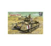 AFV Club 1:35 Valentine Mk II British Infantry Tank Military Model Kit AFV35185