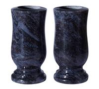 Afvarir Cemetery Granite Vase for Grave, Natural Stone Heavy Headstone Flower Holder. (2)
