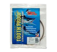 AFW #19 Tooth Proof Stainless Steel Single Strand Leader Wire, 360 lb Test, Camo, 30 ft