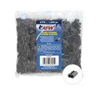AFW American Fishing Wire Double Barrel Crimp Sleeves, Size #7F8/.068", Black, 1,000 pc