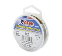 AFW American Fishing Wire Surflon Micro Ultra, Nylon Coated 1x19 Stainless Steel Leader Wire, 46 lb Test, .024" Diameter, Camo, 5 m