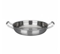 AFXGUSD Frying Pan Skillet Double Handle Alloy Interior Hammered Texture Multi-Layer Steel Base Nonstick No Artificial Coating Suitable for Daily Use Gift Giving Professional Cooks, 30CM