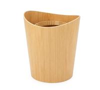AFXGUSD Household Waste Bin Wood Grain Feature Trash Receptacle Litter Holder Wastebasket Suitable for rental property shared space hospitality setting apartment