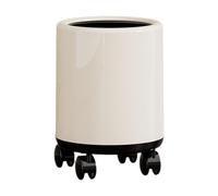 AFXGUSD Wheelie Bin, Heavy Duty Waste Bin, PP Trash Can, Spacious Double-Layer Waste Bin for Kitchen And Office, White