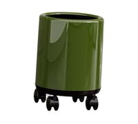 AFXGUSD Wheelie Bin, Heavy Duty Waste Bin, PP Trash Can, Spacious Double-Layer Waste Bin for Kitchen And Office, Green