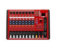 AFYH Studio Mixing Desks, 8 Channel professional sound audio mixer effect sound mixer DJ console home music karaoke small bluetooth mixer professional pure table mixer