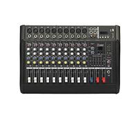 AFYH Studio Mixing Desks, DJ Mixer 10 channel sound mixer USB mixer amplifier interface controller Professional USB Karaoke Sound Mixing Console DJ music power audio mixer
