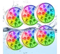 afzdby Upgraded Rechargeable Submersible LED Pool Lights with Remote,IP68 Waterproof Floating Pond Light,16 Colors Underwater Lights for Above Ground Pool,Hot Tub,Bath,Party,Vase Outdoor Decor