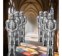 AFZMON 6Pcs Knight Balloons, Medieval Castle Party Decorations Foil Balloons for Dragon Theme Birthday Party Decors