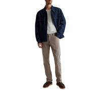 AG Adriano Goldschmied Men's Everett Slim Straight Linen Pants, Sulfur Amber Dust, 34W / 34L