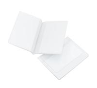 AG DAILY ESSENTIALS Pack of 2 Plastic Wallet Inserts, Double Sided, Clear Vinyl Picture and Card Holder, Made to Hold Credit Cards on Both Sides, Clear, Trifold