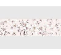 AG Design AWB 8466 Self-Adhesive Border Magnolia Flowers, Waterproof Decoration for Walls, Furniture, Wallpaper, Wall Coverings and Doors, Film, Width 500 cm x Height 13.8 cm
