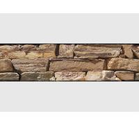 AG Design AWB 8476 Self-Adhesive Border Sand Brick Waterproof Decoration for Walls, Furniture, Wallpaper, Wall Coverings and Doors, Film, Width 500 cm x Height 13.8 cm