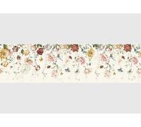 AG Design AWB 8480 Self-Adhesive Border Watercolour Flowers, Waterproof Decoration for Walls, Furniture, Wallpaper, Wall Coverings and Doors, Film, Width 500 cm x Height 13.8 cm