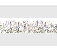 AG Design AWB 8484 Self-Adhesive Border Wildflowers, Waterproof Decoration for Walls, Furniture, Wallpaper, Wall Coverings and Doors, Film, Width 500 cm x Height 13.8 cm