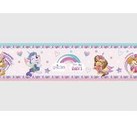 AG Design AWBD 8034 Self-Adhesive Border Paw Patrol Dreams Large Waterproof Children's Room Wall Decoration Wall Border for Girls and Boys Foil Multicoloured Width 500 cm x Height 13.8 cm
