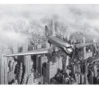 AG DESIGN City View from The Air Giant Wall Poster, Non Woven, Multi-Colour, 360 x 270 cm