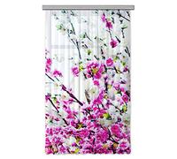 AG DESIGN Curtains, 3D Photo Print, Light, 100% PES, Multi-Colour, 140 x 245 cm