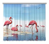 AG DESIGN Curtains, 3D Photo Print, Light, 100% PES, Multi-Colour, 280 x 245 cm